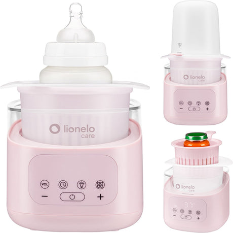 Lionelo thermup 4.0 flessenwarmer – met unieke uitneembare container – 400w snel opwarmen – 6 functies incl. steriliseren ontdooien – nachtlampje met 3 standen – touchscreen – temperatuurregeling 25-100°c – veilig hygiënisch design