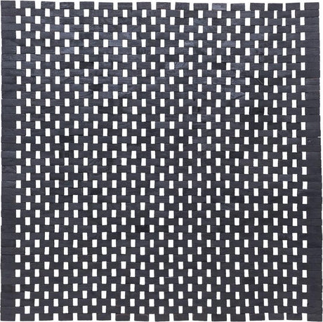 Sealskin woodblock - badmat 60x60 cm - 100% gerecycled hout - teak zwart