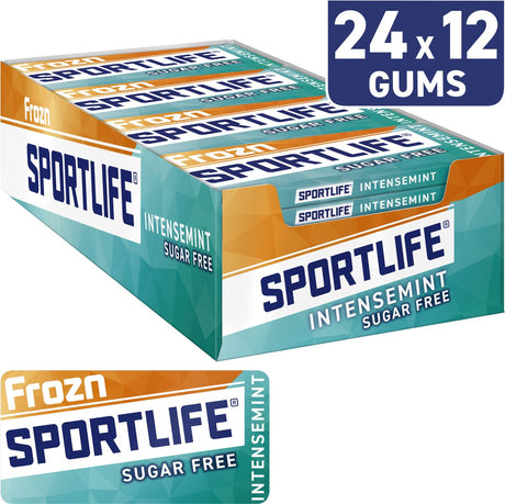 Sportlife Kaugummi Frozen Intense - Frisch ohne Zucker - Dose - 24x18g