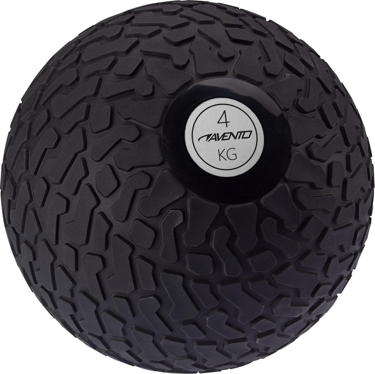 Avento Slamball – mit Profil – 4 kg – schwarz silbergrau