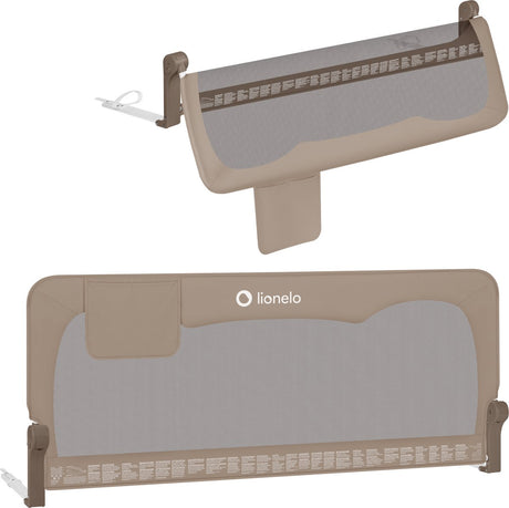 Lionelo Hanna – Bettgitter 150x66 cm – 180° klappbar – Aluminiumrahmen – sicherer Gurtstand – bis 27 kg – luftiges Netz – für Matratzen bis 45 cm – SGS-zertifiziert – reisefreundlich – einfache Montage