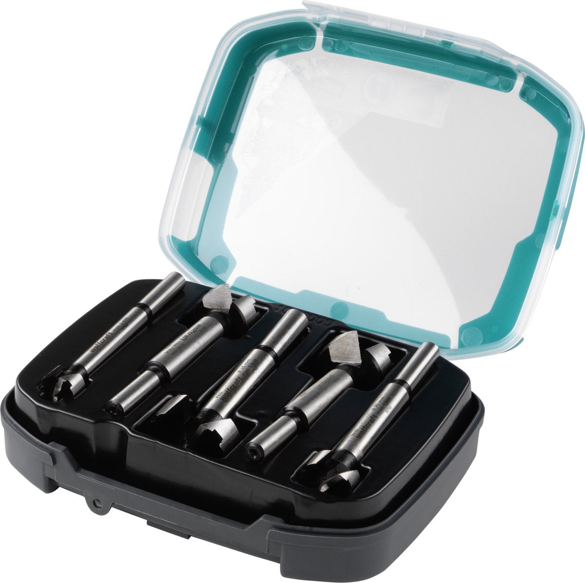 Wolfcraft - Scharnierbohrer-Set - 5-teilig - Forstnerbohrer - Zylinderbohrer - ø 15 – 35 mm - 1002000