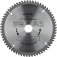 Wolfcraft - Sägeblatt 216 x 30 mm - 64 Zähne - Gehrungssägeblatt HM, Serie Flieder - 6541000