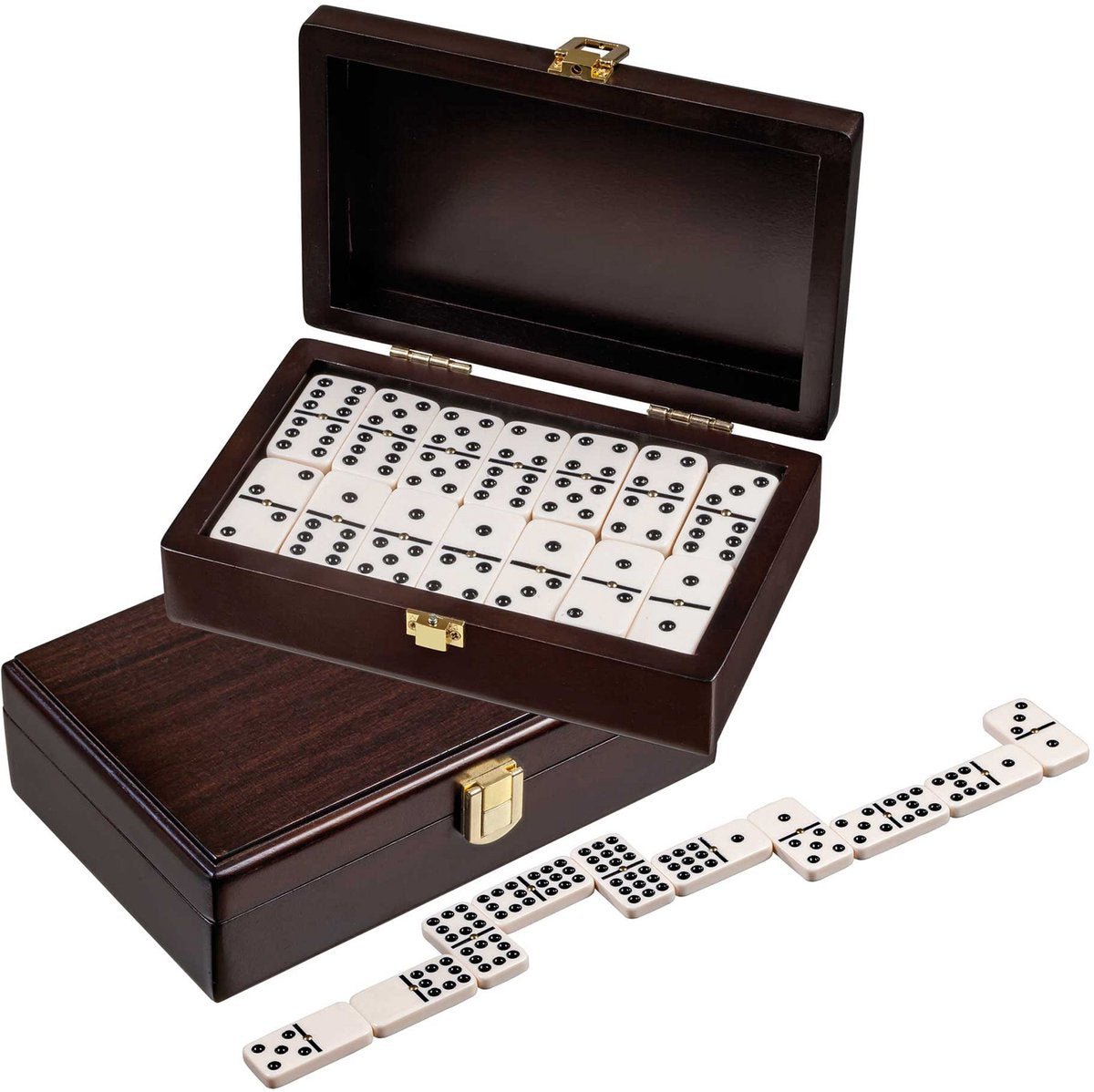 Philos Domino Double 9 Walnussbox 20x12,5cm