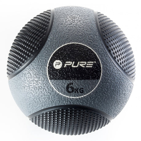 Pure2improve - medicine ball - medicijn bal - 6kg - grijs
