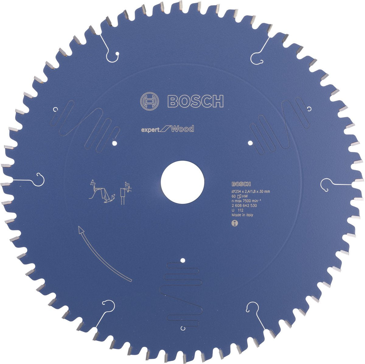 Bosch - Kreissägeblatt-Experte für Holz 254 x 30 x 2,4 mm, 60