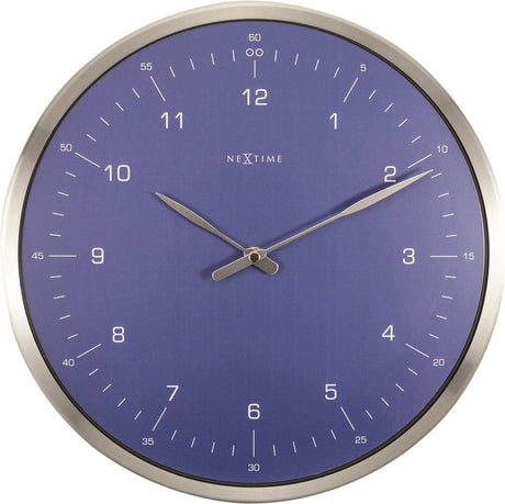 Nexttime ne-3243bl wanduhr 60 minuten ø33 metall blau
