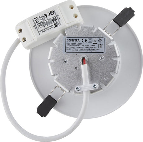 Lighto LED-Downlight – ø120 mm – 3000 K Warmweiß – 6 W – rund – Einbau