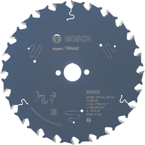 Bosch Kreissägeblatt – Expert Wood – 165 x 20 x 2,6 mm – T24 – 2608644022