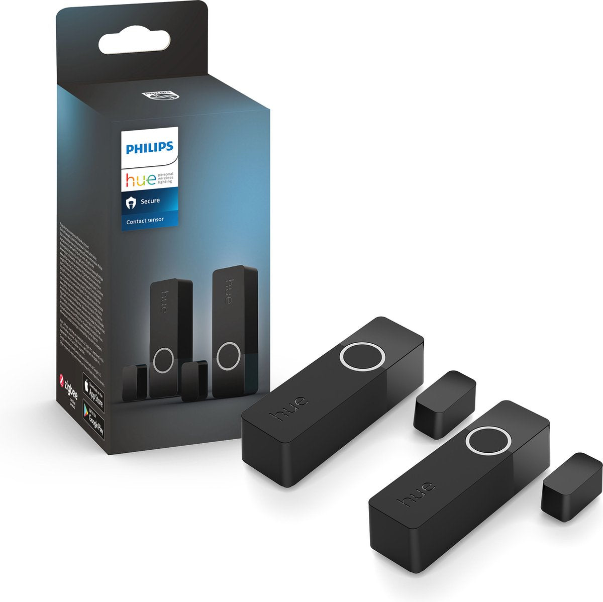 Philips hue secure contactsensor - zwart - 2-pack