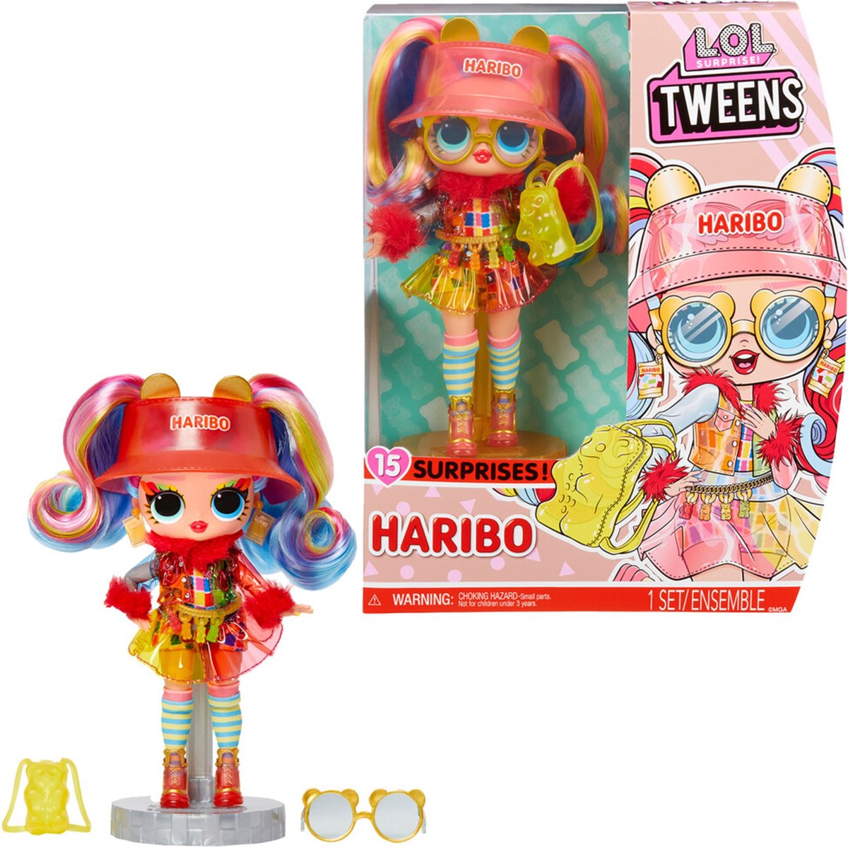 Lol. Überraschung liebt Mini-Süßigkeiten Haribo Tweens Pop Holly Happy