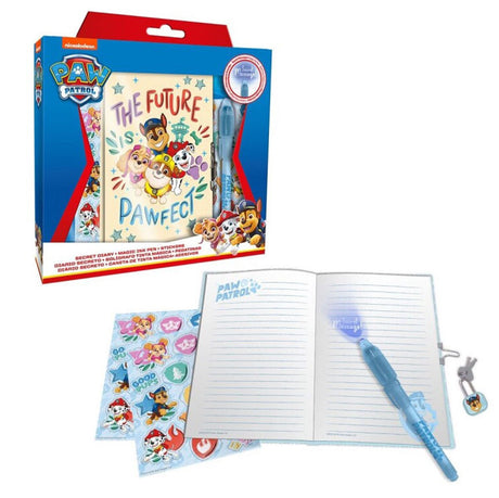 Paw patrol dagboek set – “the future is pawfect” – inclusief magische pen stickers – cadeauset