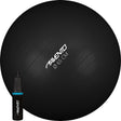 Avento fitnessbal -gymbal - met pomp - ø 65cm - zwart