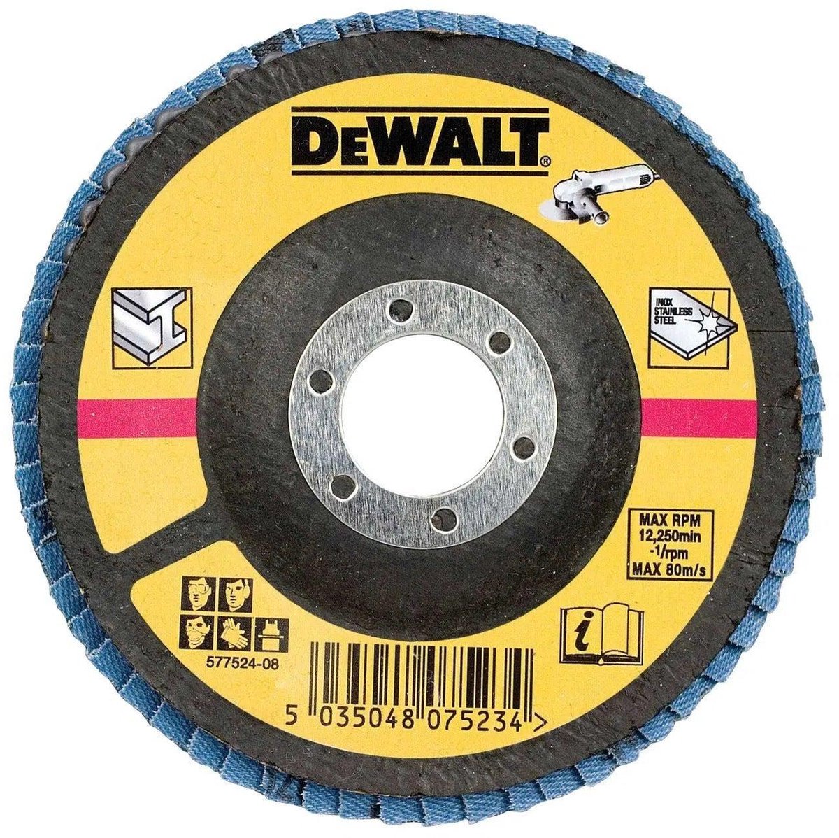 Dewalt k80 125mm lamellenschijf - dt3310