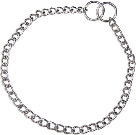 Hs Sprenger Hundehalsband Silber 2,5 mm links gedreht (60 cm)