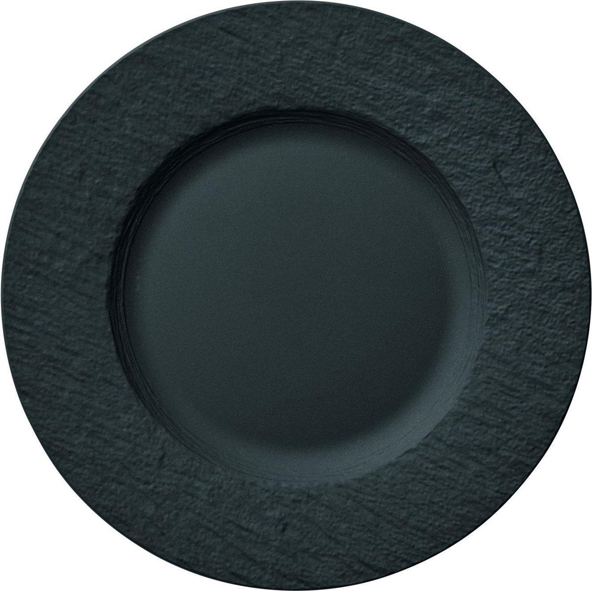 Villeroy boch manufacture rock dinerbord rond - ø 27 cm - zwart