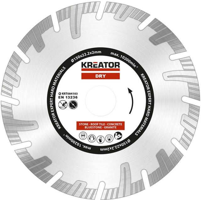 Kreator krt084103 Diamantscheiben-Set – ø150 mm