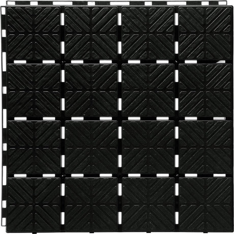 Prosperplast Easy Square-Serie – modulare Gartenkiste – rutschfest – 40 x 40 cm – schwarz