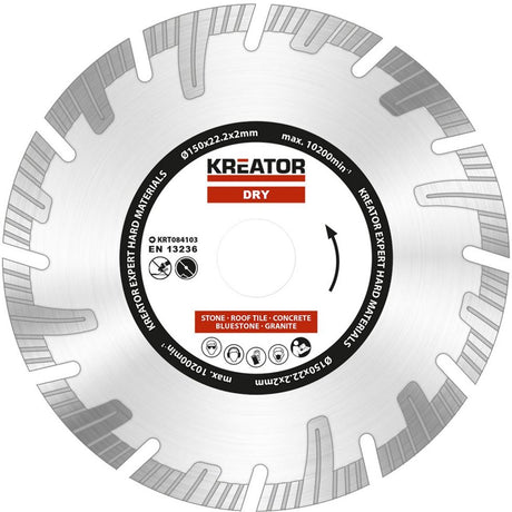 Kreator krt084103 Diamantscheiben-Set – ø150 mm