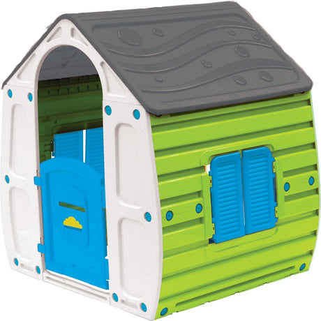 Paradiso Toys Speelhuis Sommer 102 x 90 cm grün graublau
