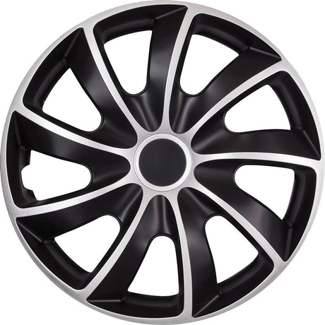 Quad Nrm Bicolor Radkappen 17 – 4er-Set – Schwarz mit Silber