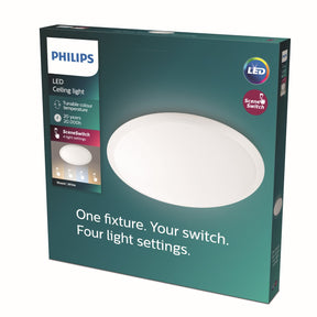 Philips wawel plafonnière - wit - groot - 36 w