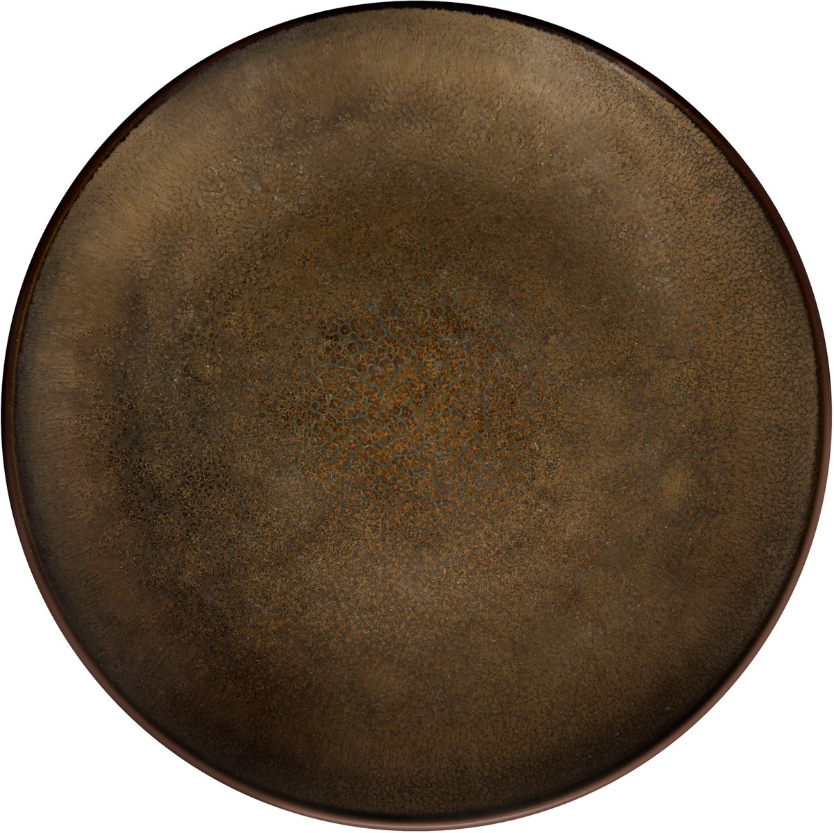 Medard de noblat - feeling bronze - dessertbord 21 cm - 6 delig - stoneware