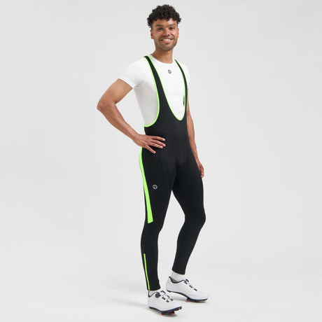Rogelli core colored heren lange fietsbroek - zwart fluor