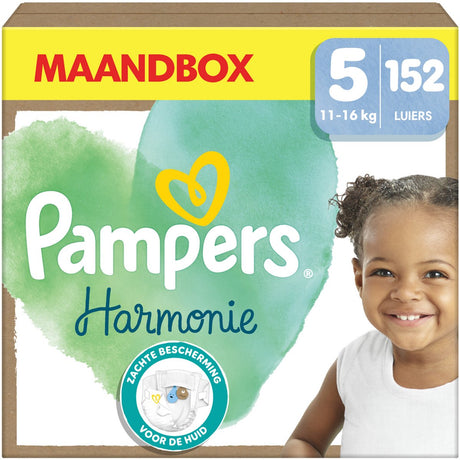 Pampers Harmony Windeln Größe 5, 152 Windeln, 11kg-16kg