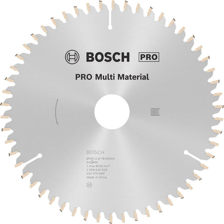 Bosch cirkzb multi 190x30x2,4 54t tr-f