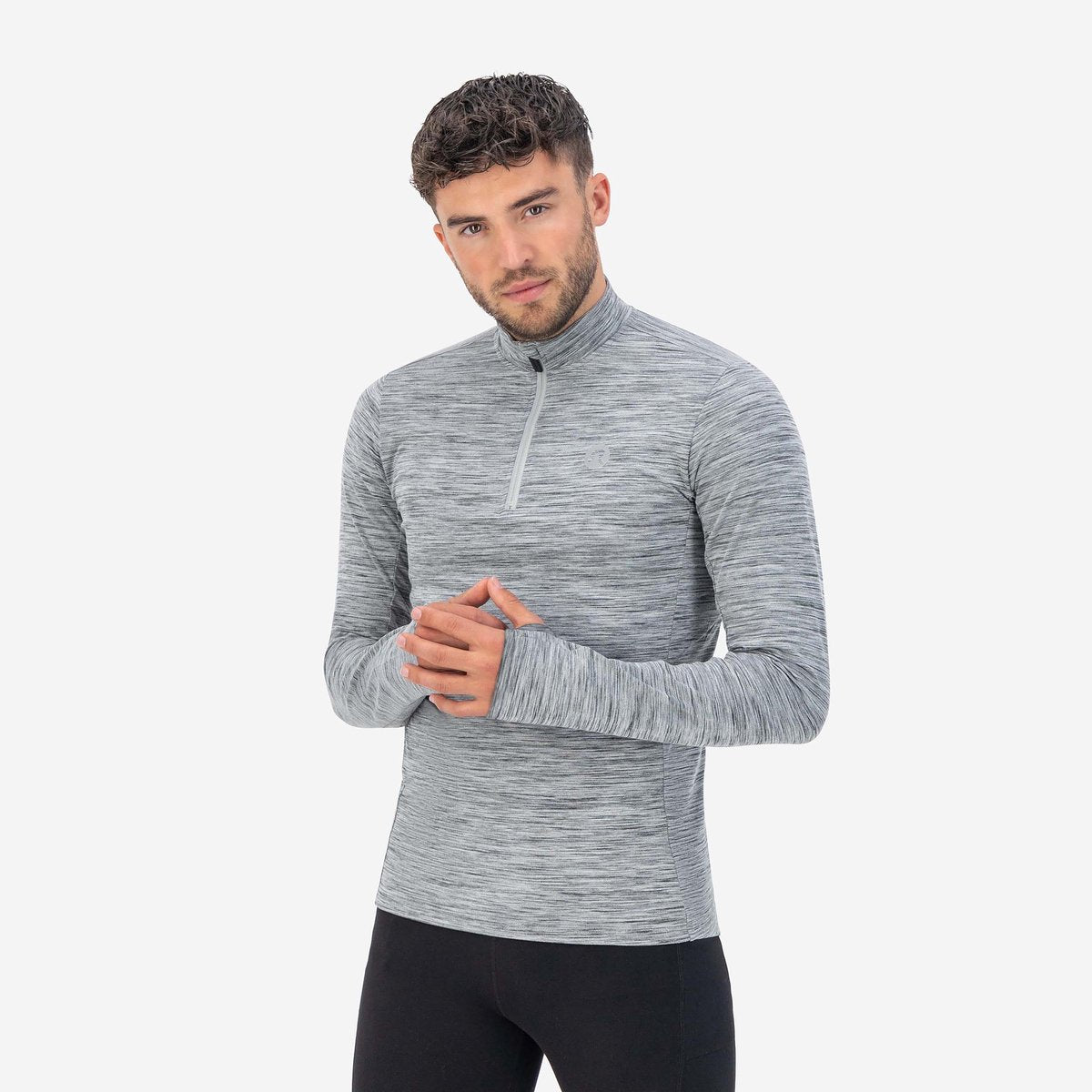 Rogelli core hardloopshirt heren - lange mouwen - grijs - xxl