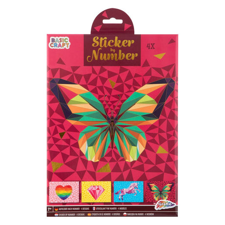 Grafix Aufkleber nach Nummer - Schmetterling
