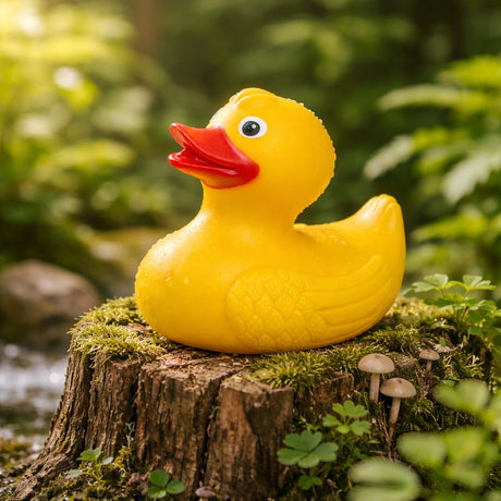 Eddy toys badeend 12 cm - geel badspeelgoed van kunststof - bpa-vrij en ce gekeurd - geschikt voor baby's en peuters vanaf 0 jaar - compact en makkelijk vast te houden - stimuleert creatief spelen