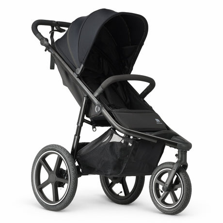 Deryan bolt hardloop kinderwagen - jogging buggy met muggennet - zwart
