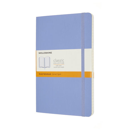 Klassisches Moleskine-Notizbuch – groß – Softcover – liniert – Hortensienblau
