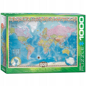 Eurographics - Weltkarte [Weltkarte] - 1000 Teile 68×48cm (B×H) – Puzzle