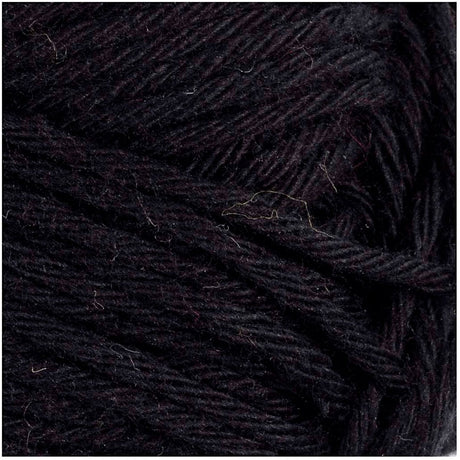 Creativ Company Baumwollgarn Größe 8 8 l: 80-85 m schwarz - 50gr.