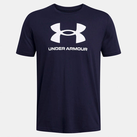 Under Armour UA Sportstyle Logo Update SS-Blu Herren-Sportshirt – Academy – Weiß