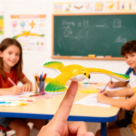 Eddy Toys Eagle Balance 3ass – Zappelspielzeug Adler – trainiert Gleichgewicht und Koordination – Kunststoff – 12,5 x 9,5 x 2 cm – hellblau, dunkelrosa oder gelb – ab 5 Jahren