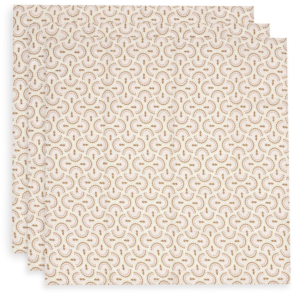 Jollein hydrofiele doek small 70x70cm soft plumes (3pack)