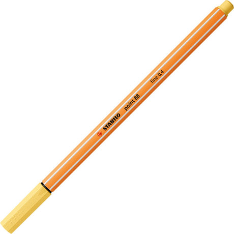 Stabilo Punkt 88 | Premium-Fineliner 0,4 mm | hellgelb | pro Stück