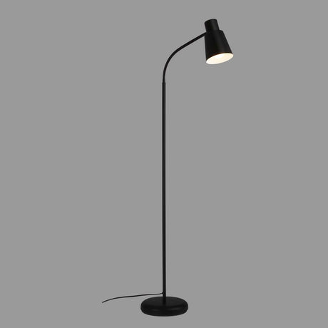 Briloner ekko – Stehlampe – Wohnzimmer-Stehlampe – Leselampe – Industrie – Metall – E27-Fassung – Schwarz – 128 cm