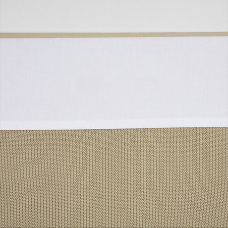Meyco Babybettlaken mit Paspelierung – Sand – 75 x 100 cm – 0,3 Tog