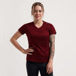 Rogelli promo dames hardloopshirt - korte mouw - bordeaux