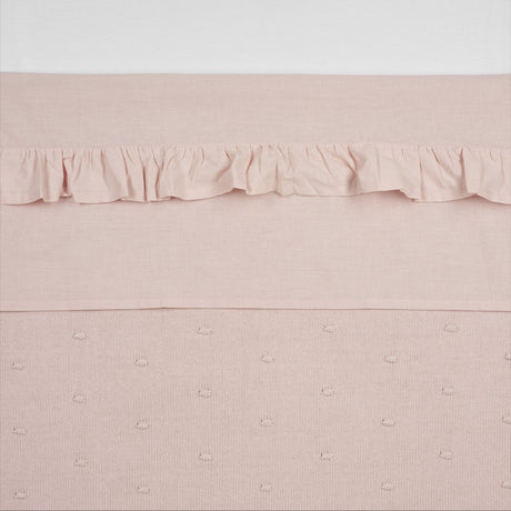 Meyco Baby-Rüschenbettlaken – zartrosa – 75 x 100 cm – 0,3 Tog