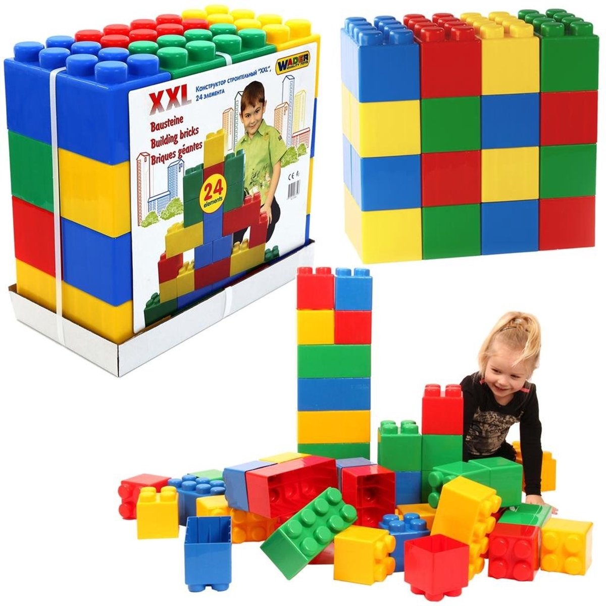 Wader Megabausteine ​​24 Stück
