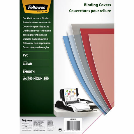 Fellowes Einbandhülle 5376102 transparentes PVC (Polyvinylchlorid)