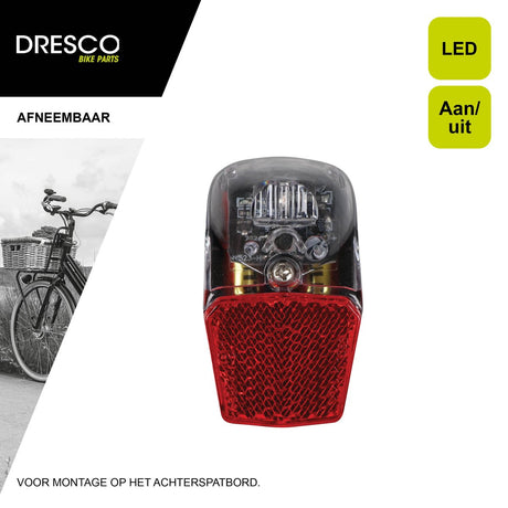 Dresco - LED - Rücklicht - Schutzblech - Schwarz