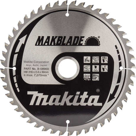 Makita Kappsägeblatt für Holz | makblade | ø 216mm Achsloch 30mm 48t - b-08969
