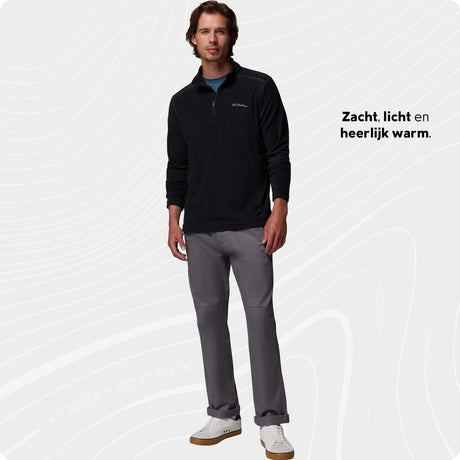 Columbia Klamath Range™ II Fleecepullover mit halbem Reißverschluss – Outdoor-Pullover – Fleecepullover – Herren – Größe L – Schwarz